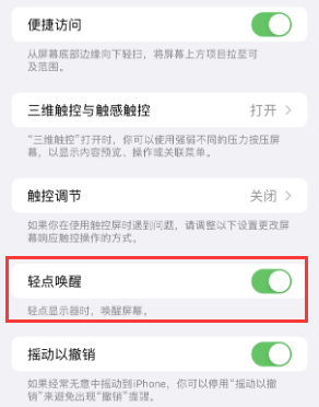 浑南苹果授权维修站分享iPhone轻点无法唤醒怎么办