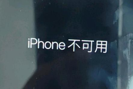 浑南苹果服务网点分享锁屏界面显示“iPhone 不可用”如何解决 