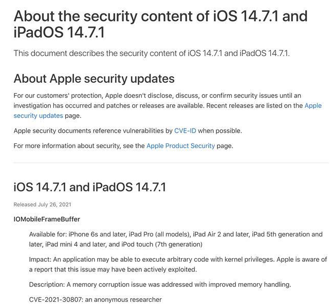 浑南苹果手机维修分享iOS 14.7.1 正式版更新内容及升级方法 